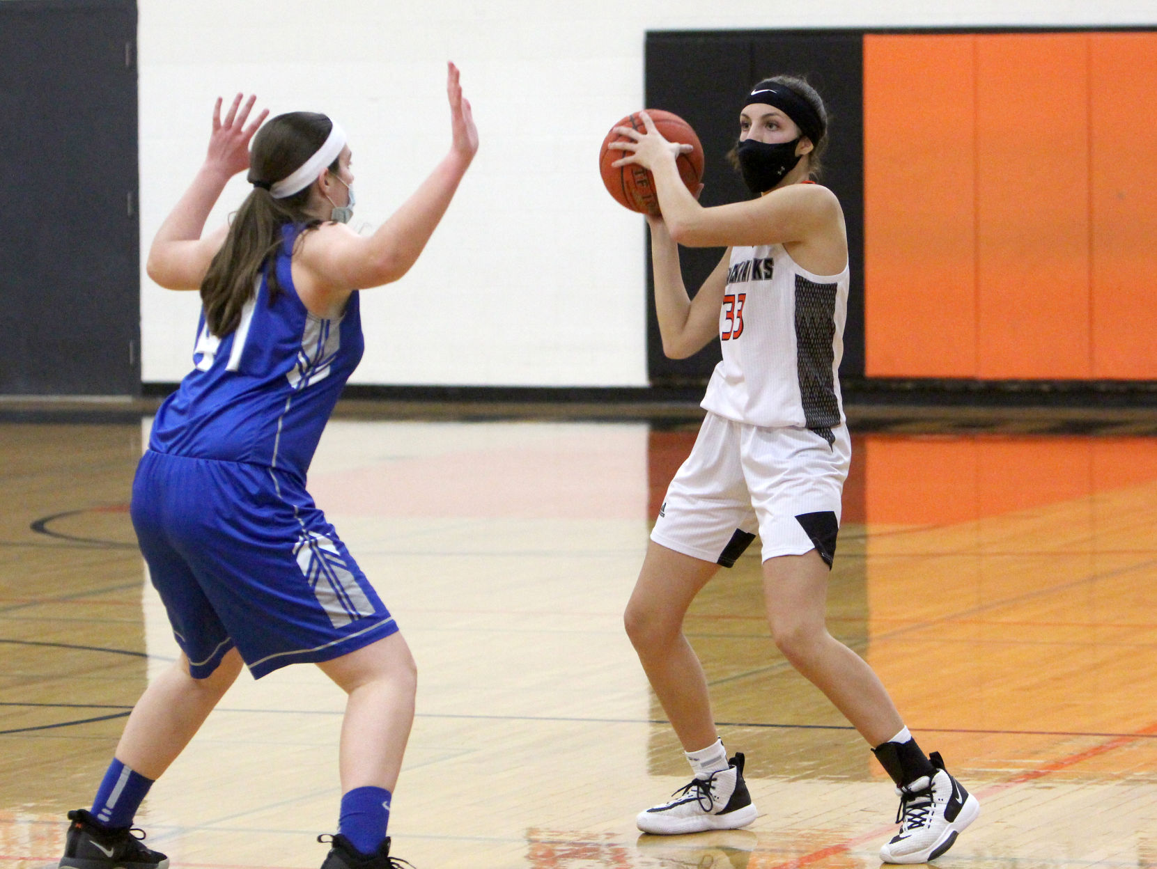 Cameron at Bloomer girls basketball 2-2-21